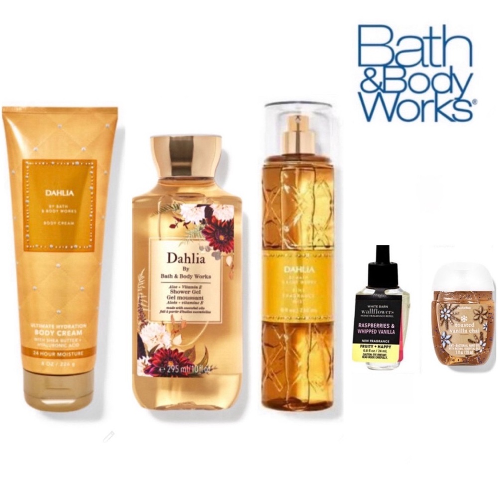NEW Bath & Body Works Dahlia Gift Set + Free Gifts!